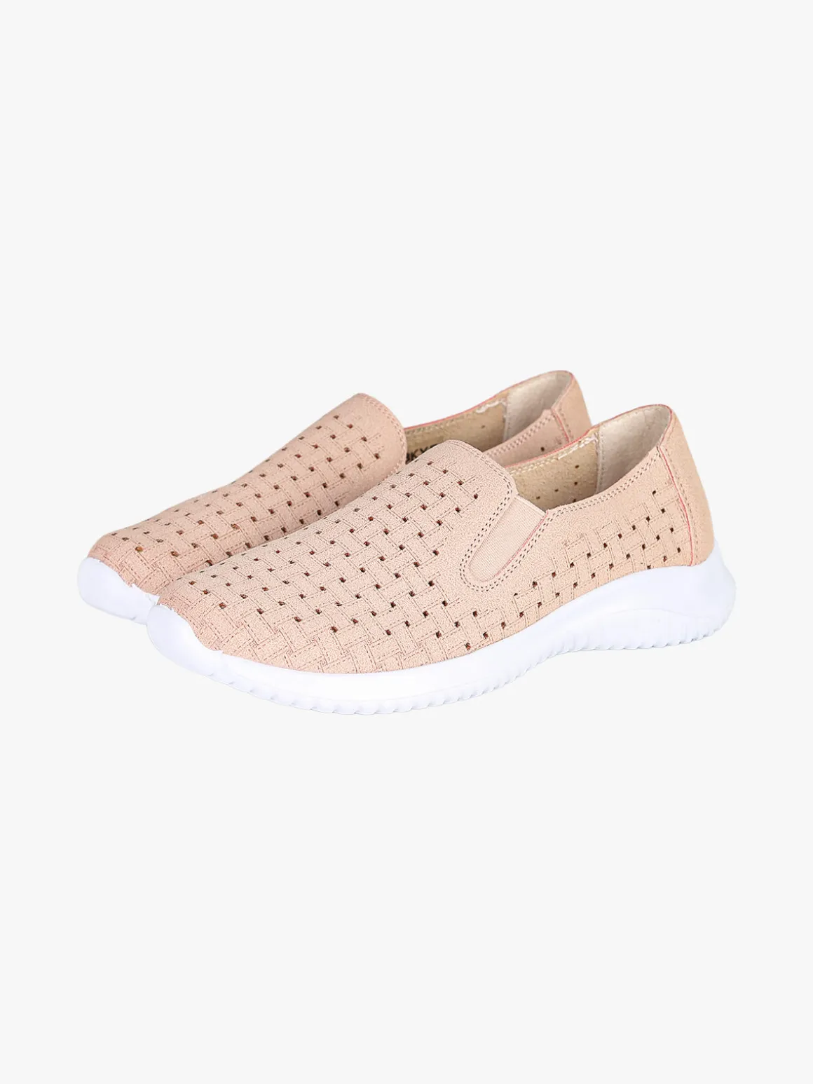 Maira Sneakers donna slip on traforate - rosa
