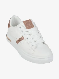Maira Sneakers donna stringate con glittter e strass