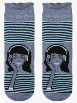 Malerba Calze antiscivolo bambina in caldo cotone con stampe