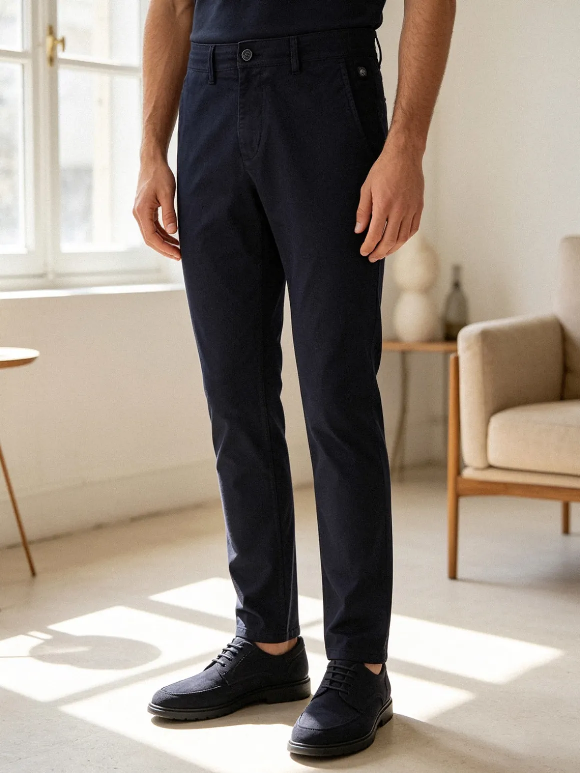 M.Angel Pantaloni casual da uomo slim fi