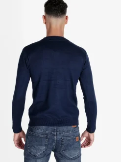 M.Angel Pullover girocollo da uomo misto lana