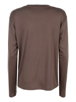 Manosque T-shirt donna a maniche lunghe - moro