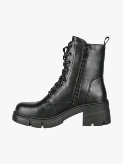 Marina Torres Anfibi donna chunky con lacci e zip - nero