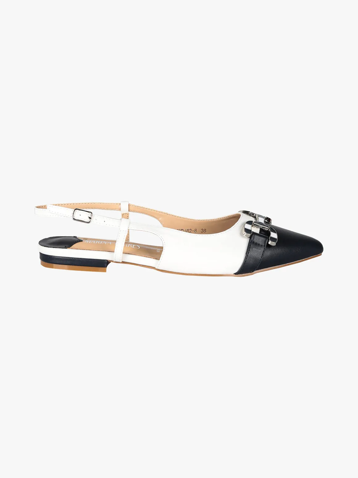 Marina Torres Slingback donna a punta con cinturino alla caviglia