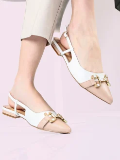 Marina Torres Slingback donna a punta con cinturino alla caviglia