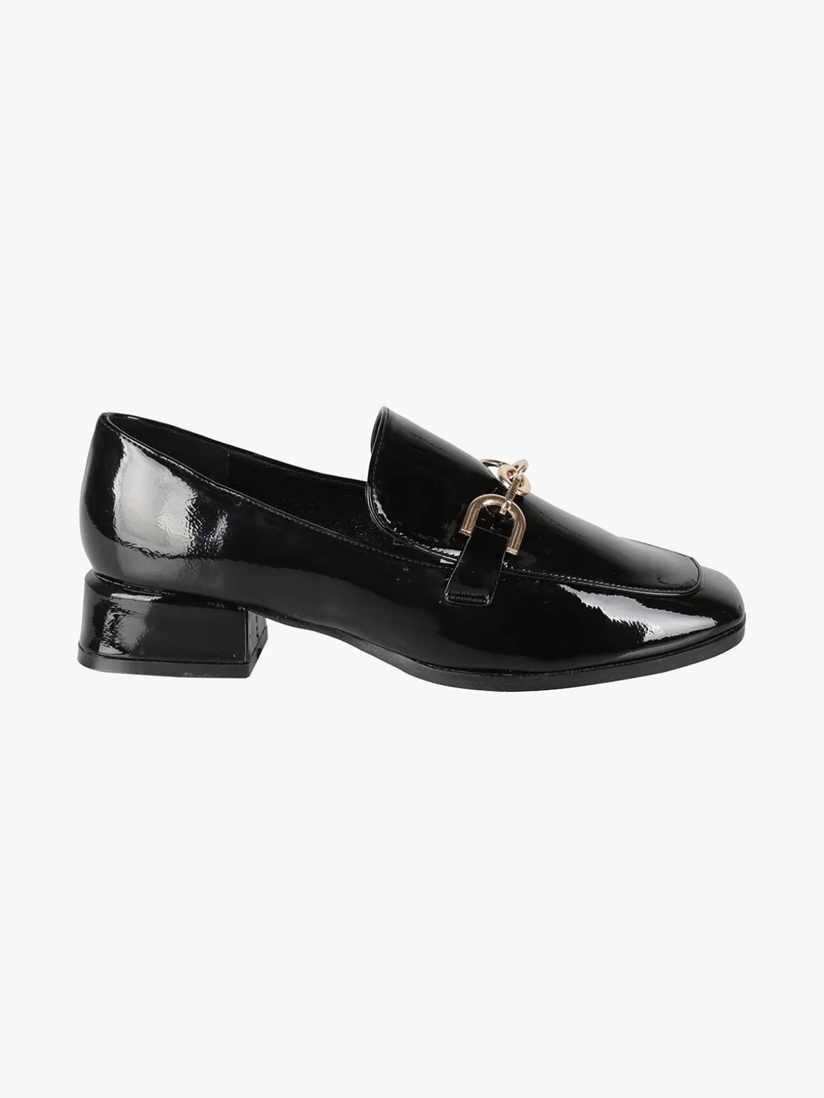 Martin Pescatore Mocassini donna in vernice con tacco basso