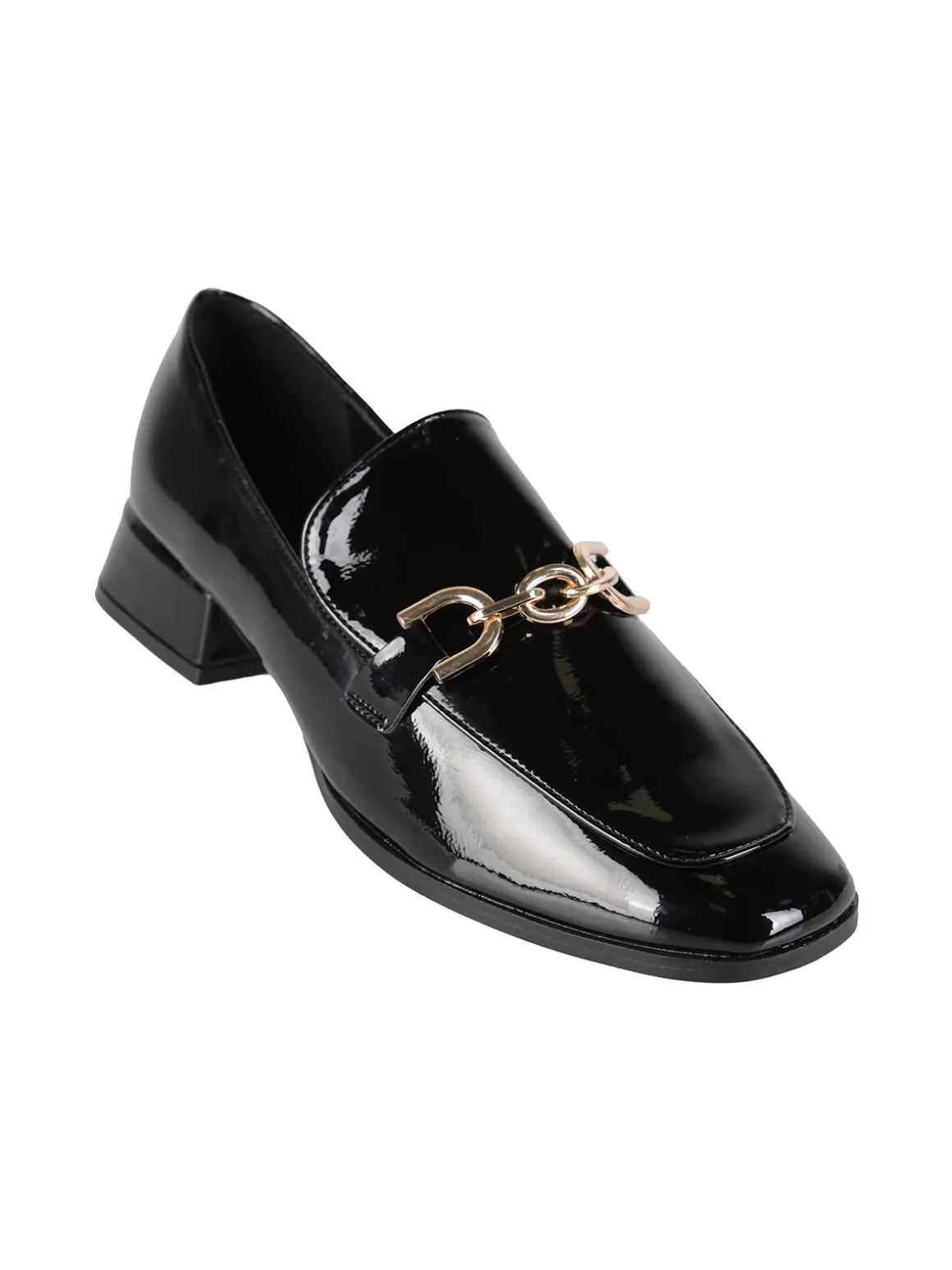 Martin Pescatore Mocassini donna in vernice con tacco basso