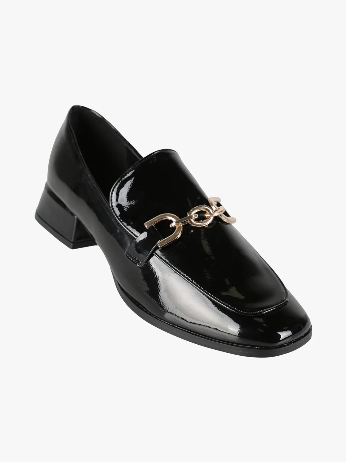 Martin Pescatore Mocassini donna in vernice con tacco basso