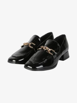 Martin Pescatore Mocassini donna in vernice con tacco basso