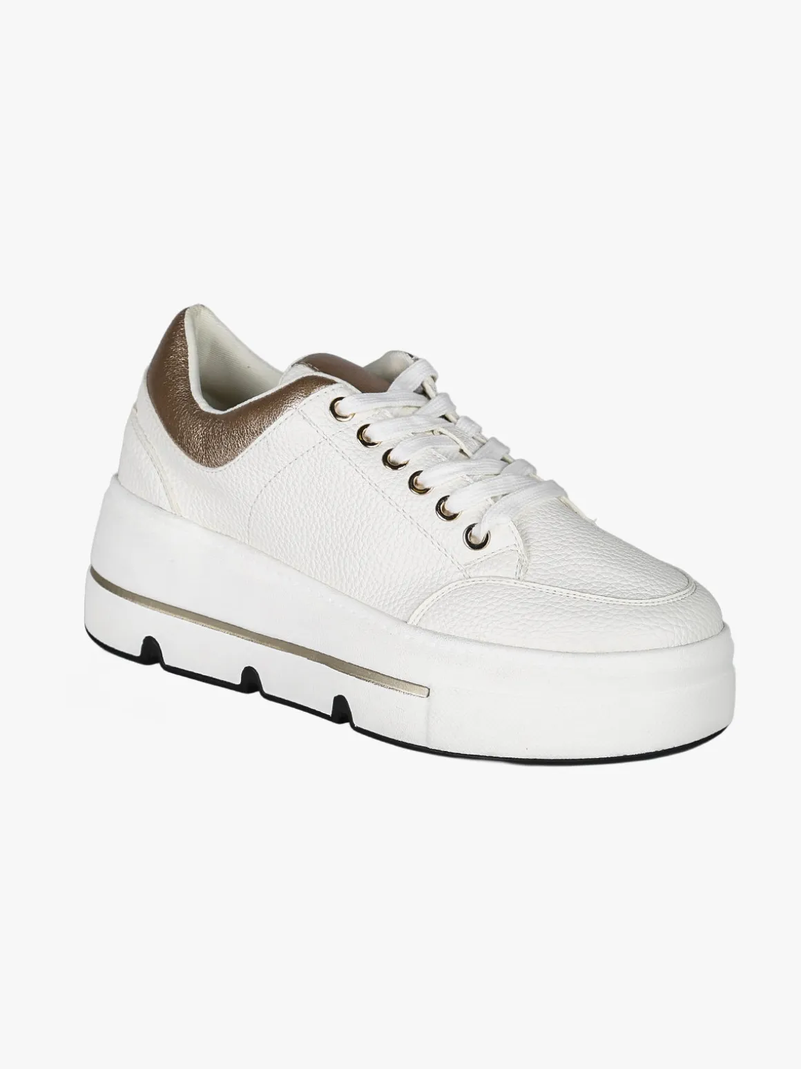 Martin Pescatore Sneakers donna stringate con platform - bianco