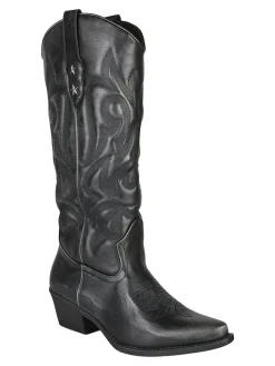 Martin Pescatore Stivali donna texani con zip - nero
