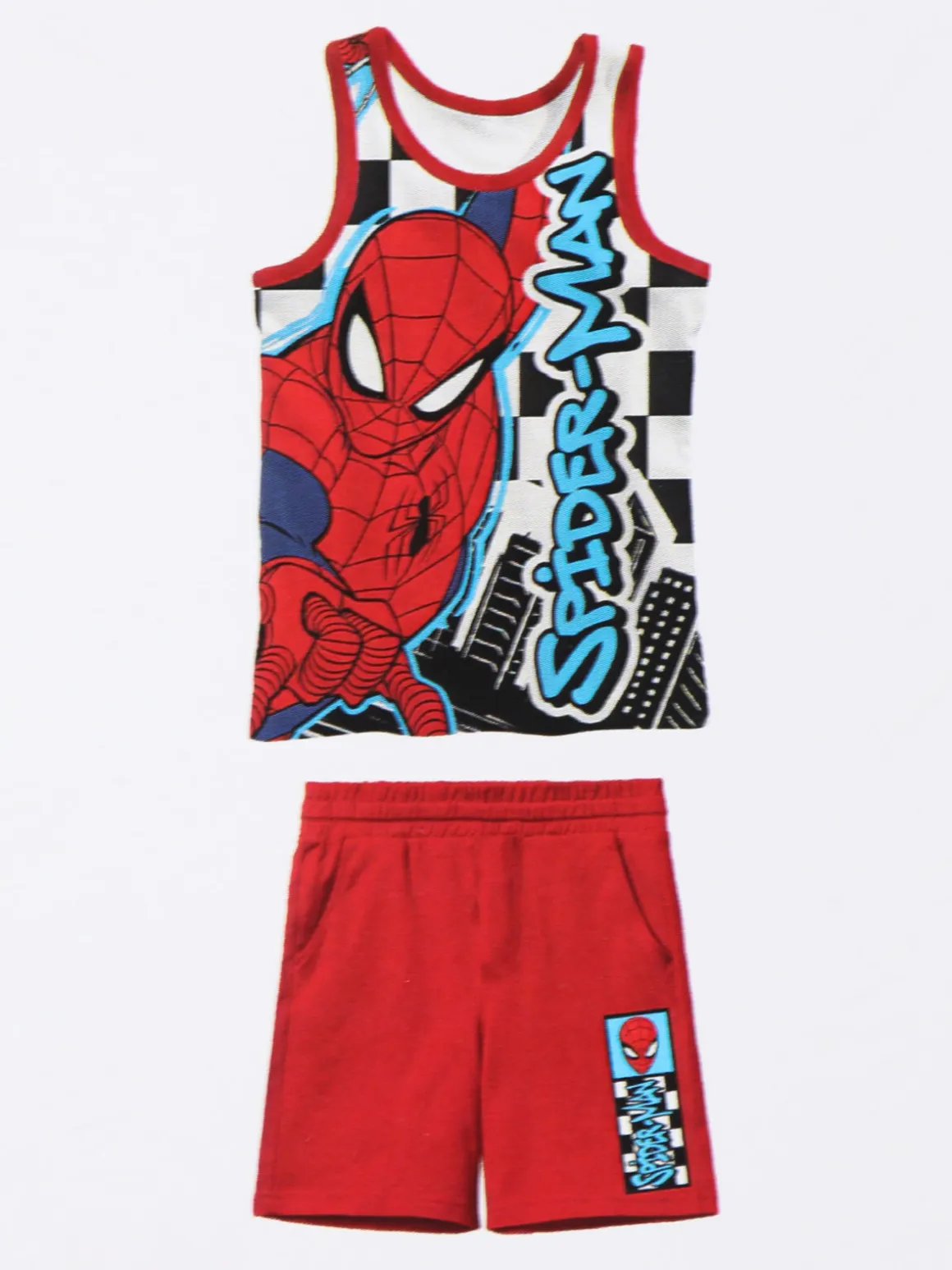 Marvel Spider-Man Completo corto da bambino in cotone con stampa