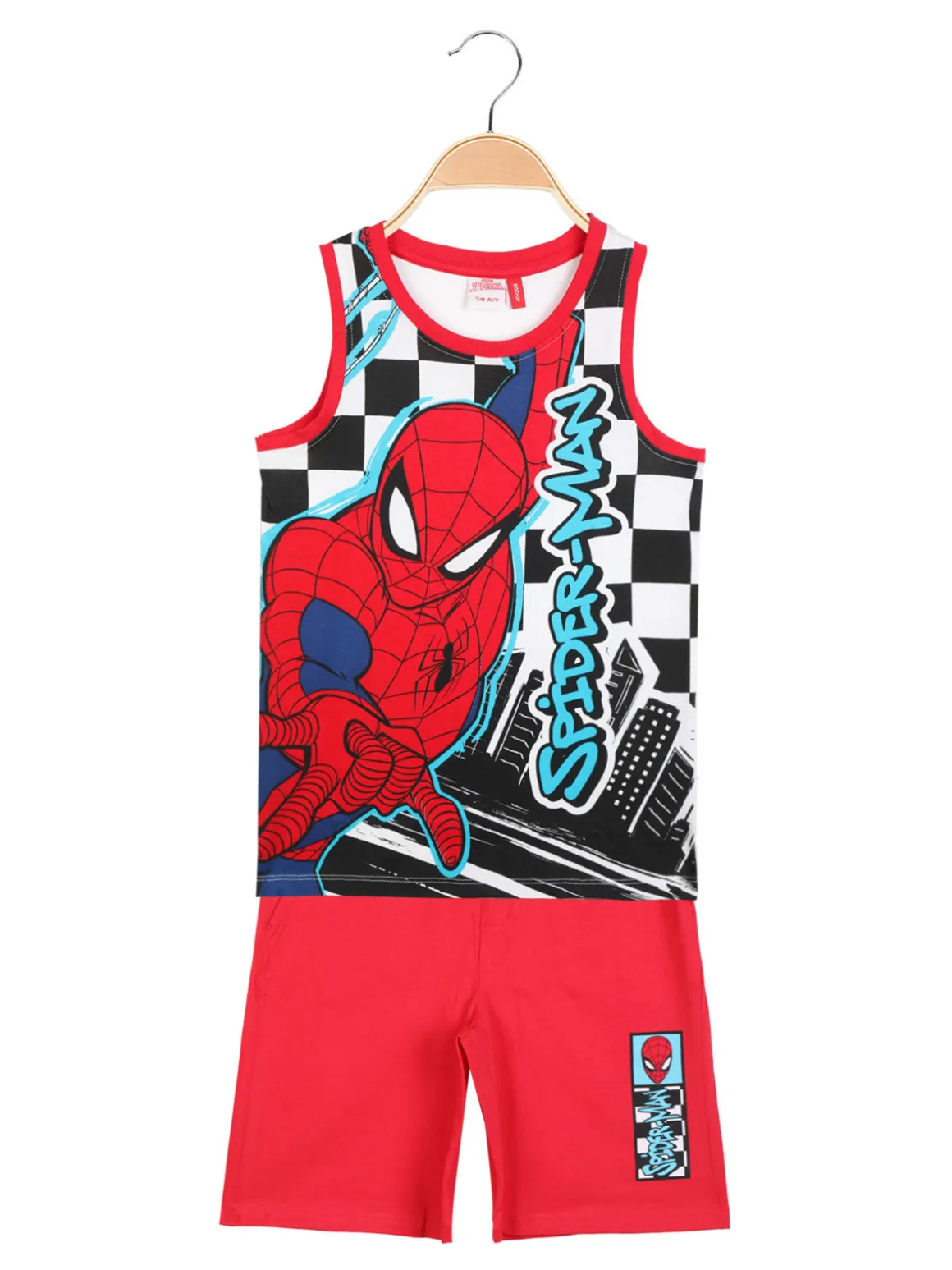 Marvel Spider-Man Completo corto da bambino in cotone con stampa