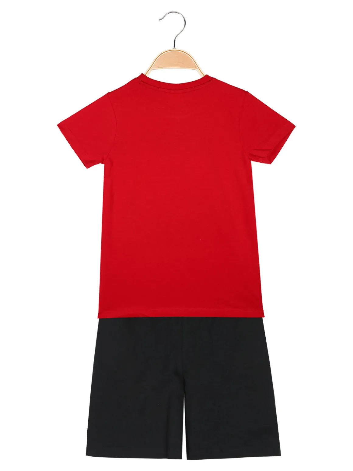 Marvel Spider-Man Completo corto da bambino in cotone con t-shirt e bermuda - rosso