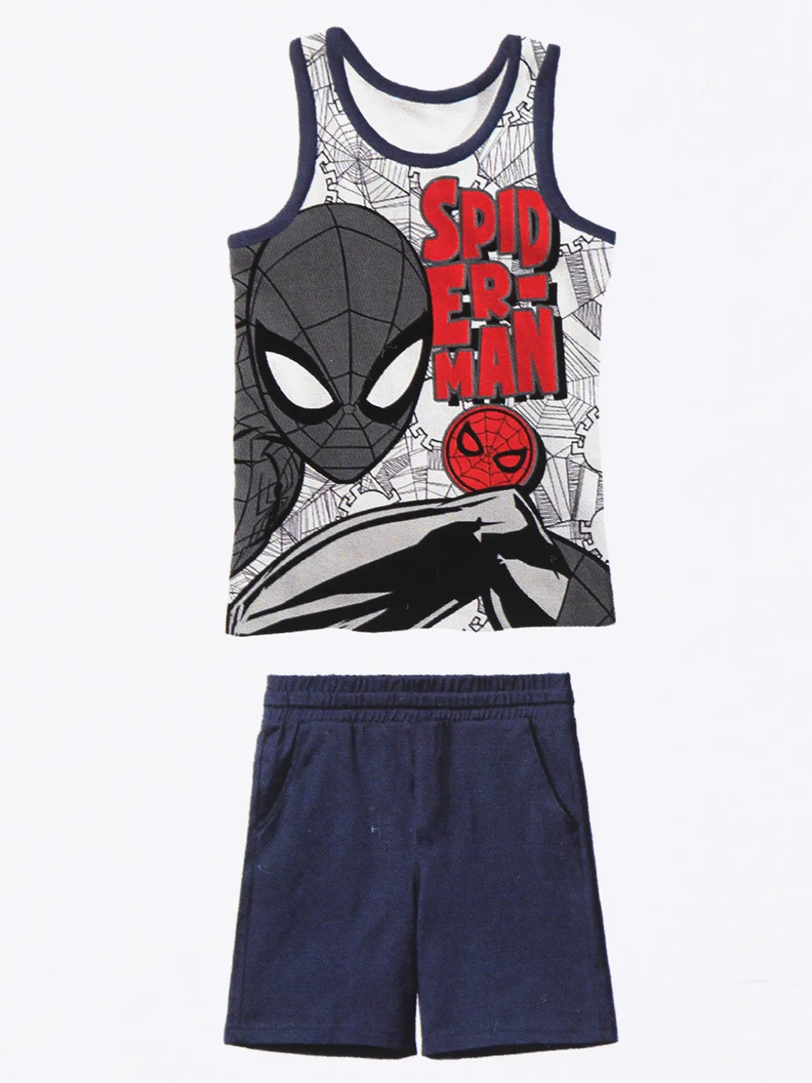 Marvel Spider-Man Completo corto da bambino canotta + bermuda