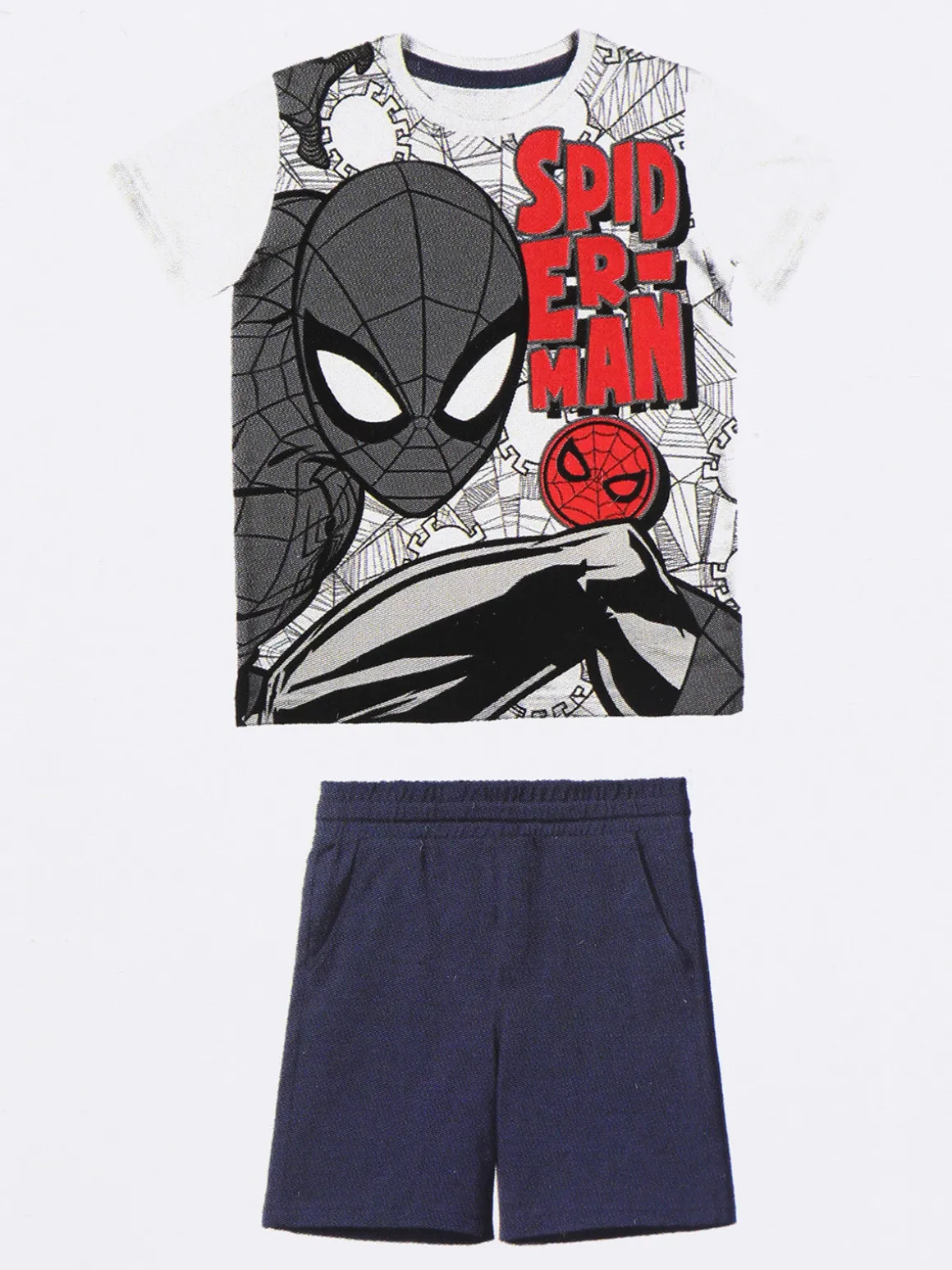 Marvel Spider-Man Completo corto da bambino con stampa
