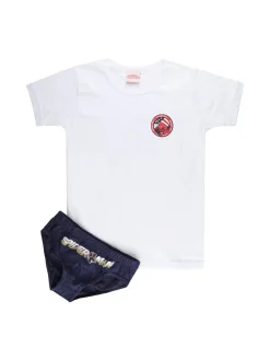 Marvel Spider-Man Completo intimo da bambino slip+ t-shirt