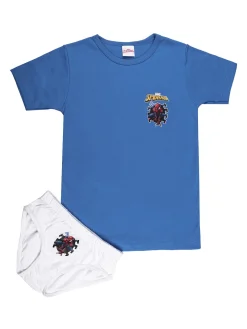 Marvel Spider-Man Completo intimo da bambino 2 pezzi t-shirt + slip