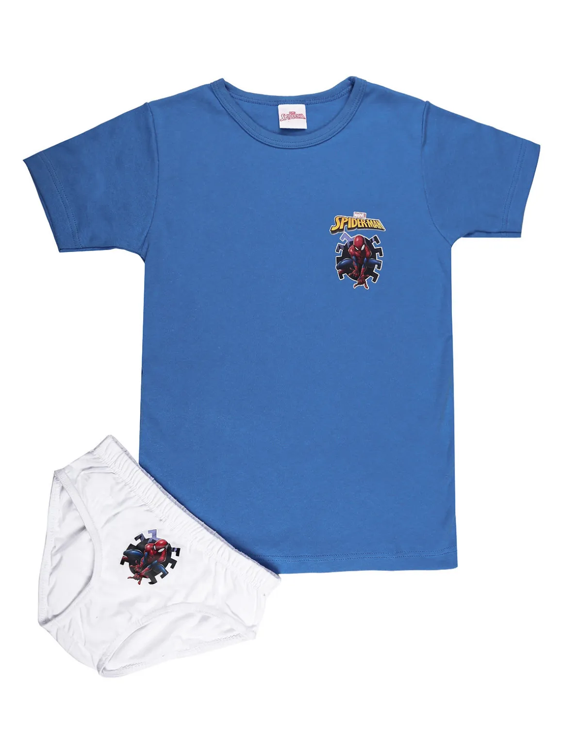 Marvel Spider-Man Completo intimo da bambino 2 pezzi t-shirt + slip