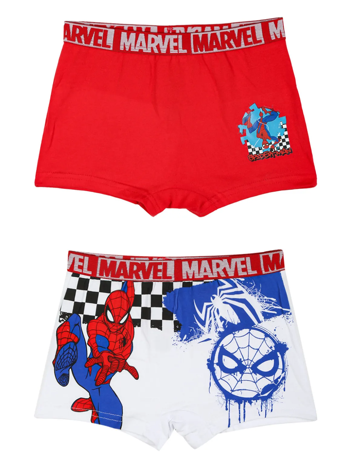 Marvel Spider-Man Confezione da 2 boxer da bambino con stampe