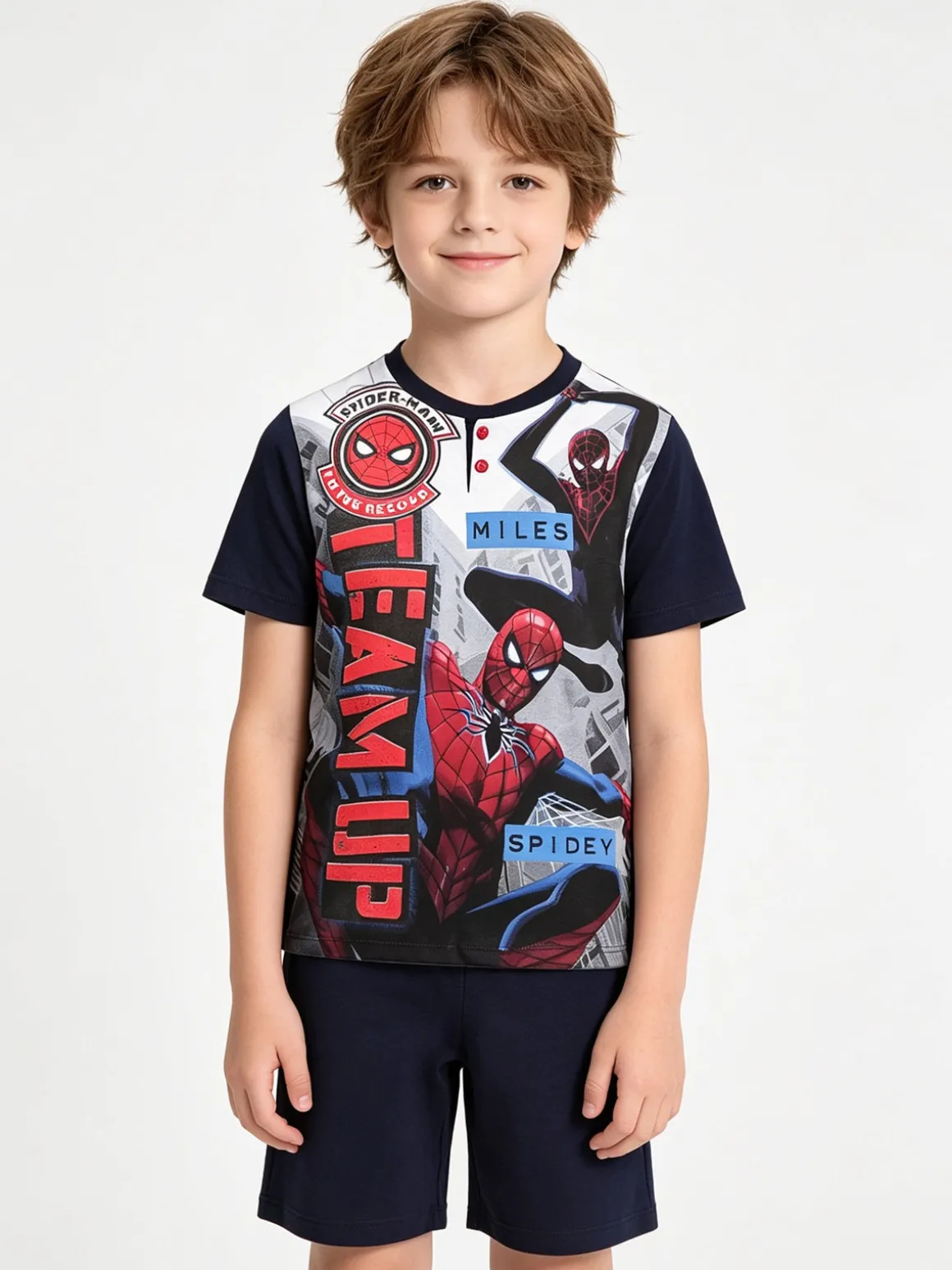 Marvel Spider-Man Pigiama corto bambino con stampa