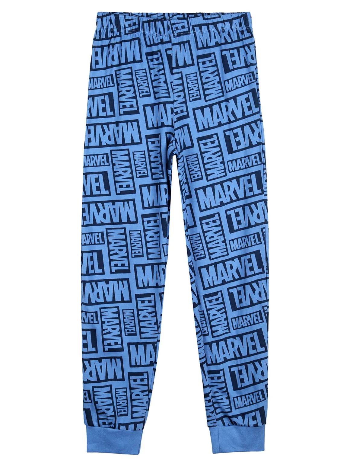 Marvel Spider-Man Pigiama lungo da bambino in cotone con stampe - blu