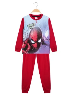 Marvel Spider-Man Pigiama lungo da bambino in cotone