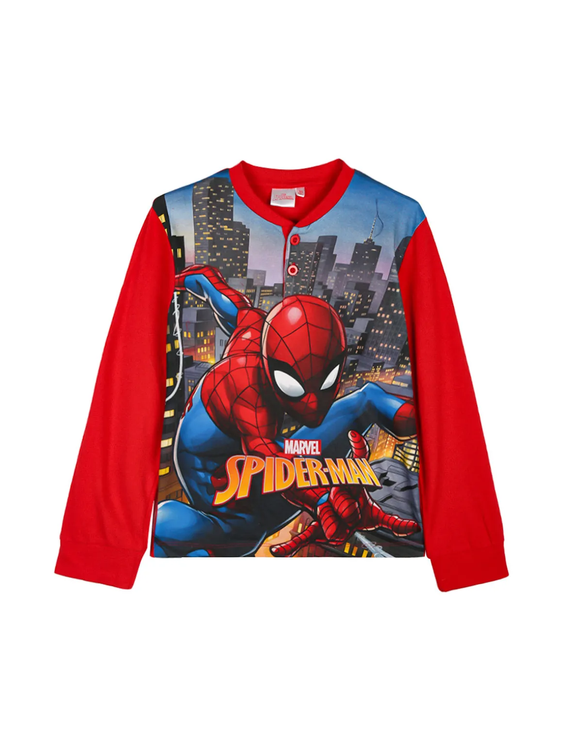 Marvel Spider-Man Pigiama lungo da bambino in cotone