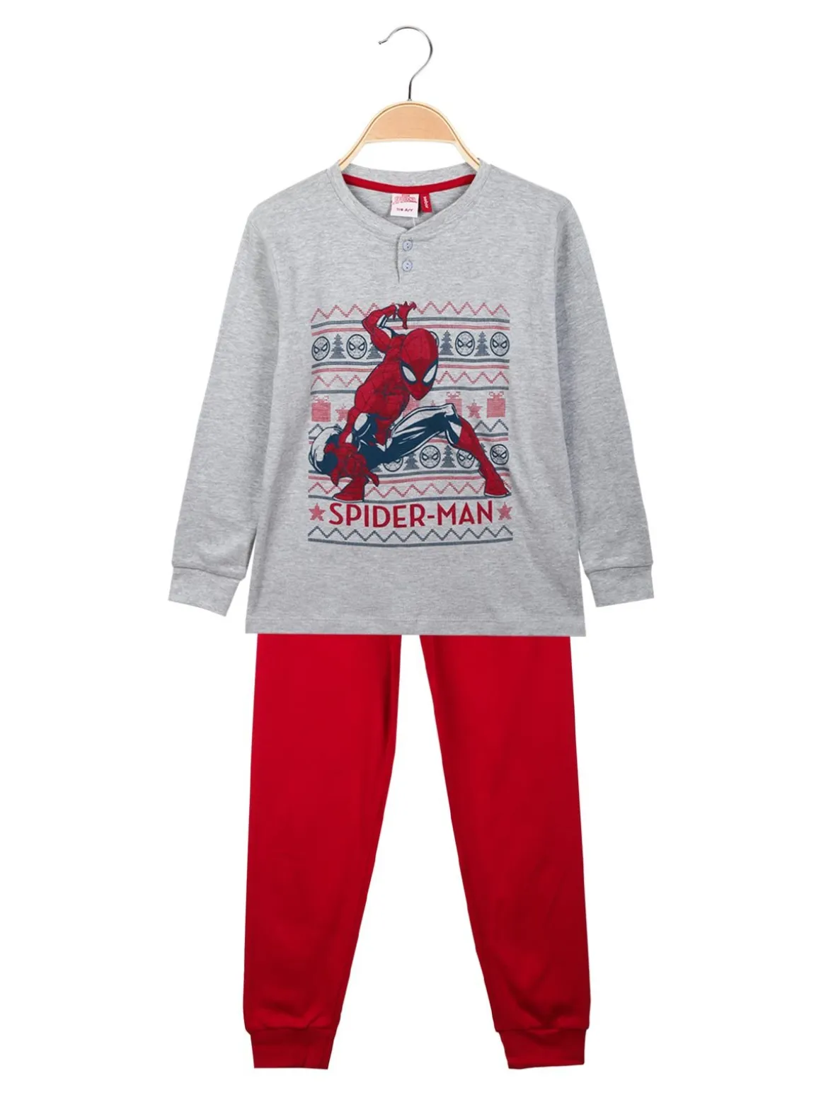 Marvel Spider-Man Pigiama natalizio in caldo cotone da bambino