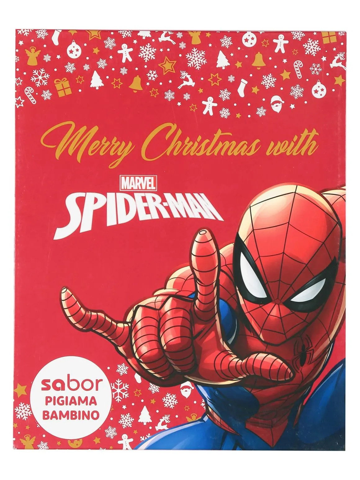 Marvel Spider-Man Pigiama natalizio in caldo cotone da bambino