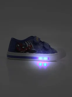 Marvel Spider-Man Scarpe da bambino in tela con strappi e luci