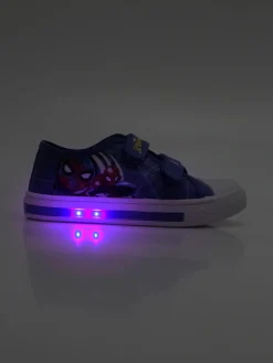 Marvel Spider-Man Scarpe da bambino in tela con strappi e luci