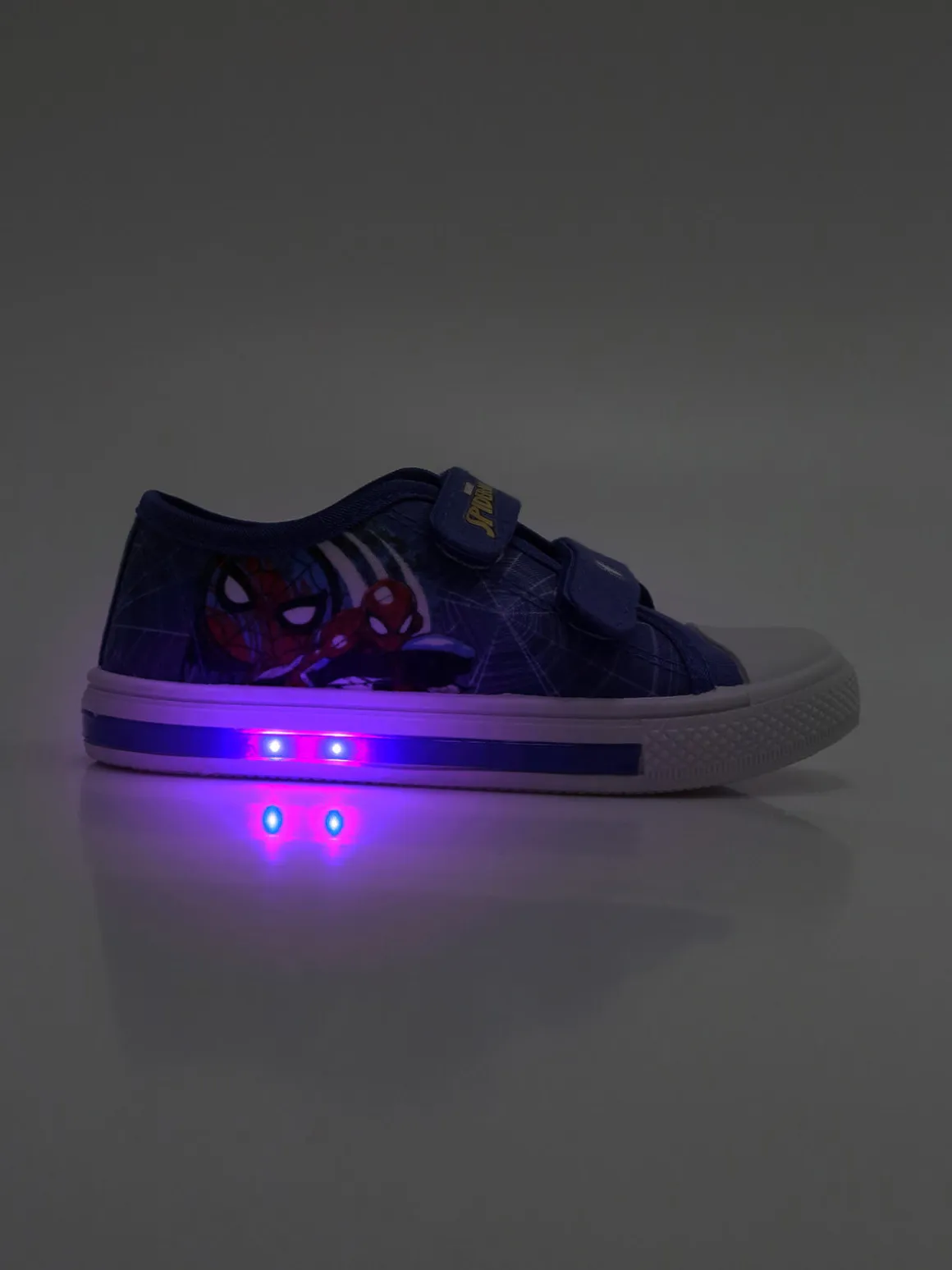 Marvel Spider-Man Scarpe da bambino in tela con strappi e luci