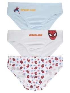 Marvel Spider-Man Set 3 slip da bambino in cotone