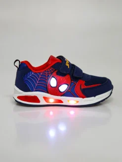 Marvel Spider-Man Sneakers da bambino con luci e chiusura a strappi