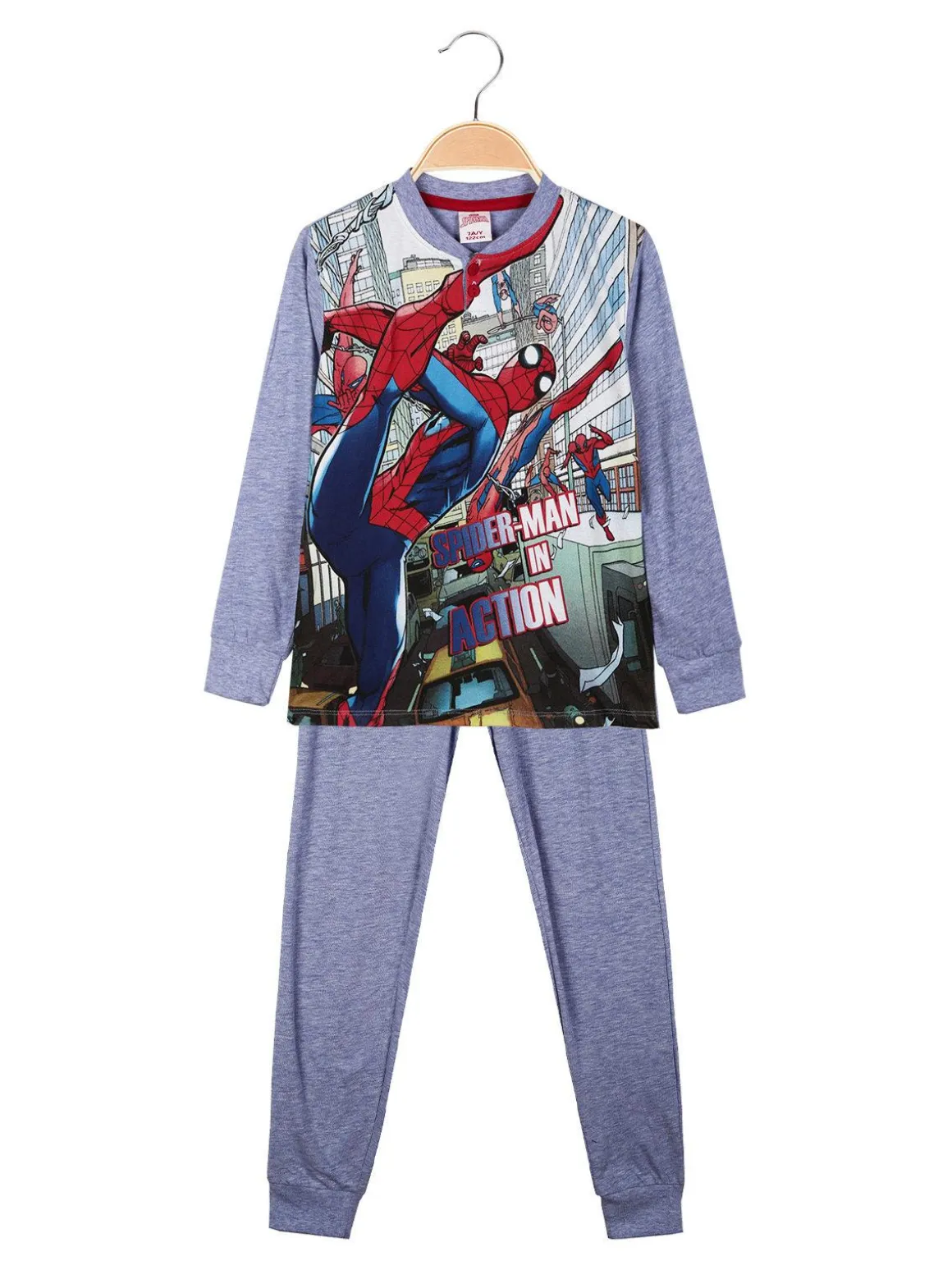 Marvel Spider-Man Spider Man pigiama lungo in cotone da bambino