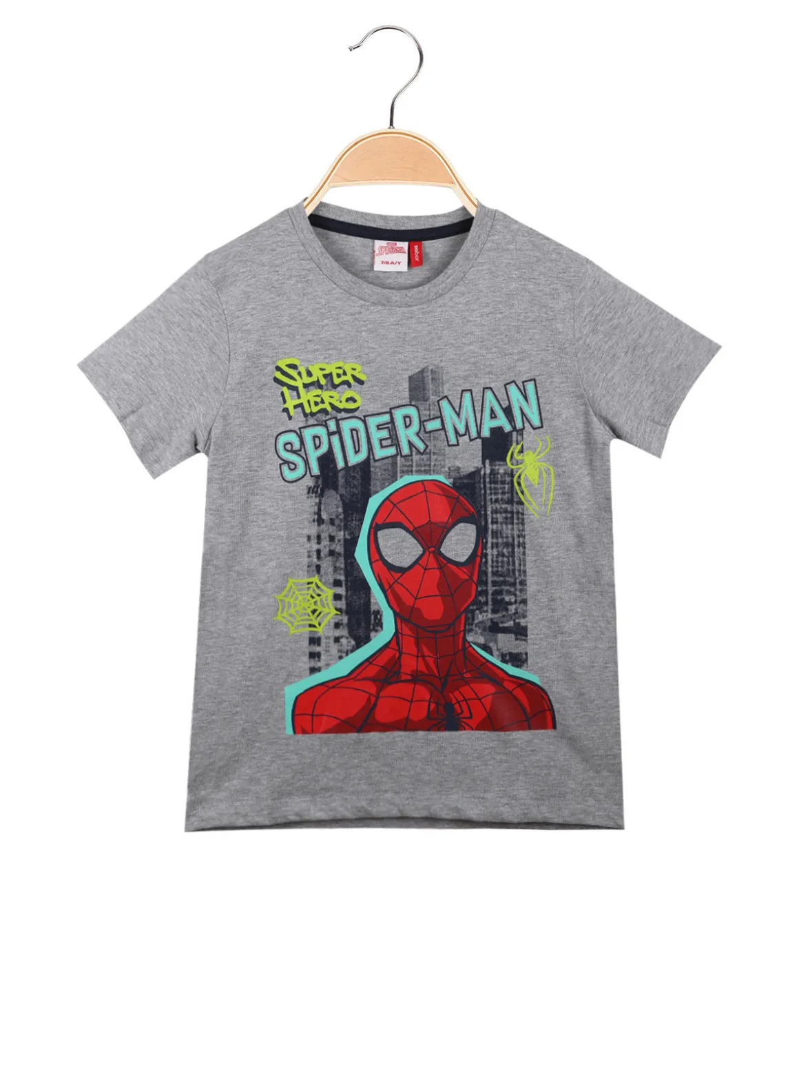 Marvel Spider-Man T-shirt da bambino in cotone con stampa disegno