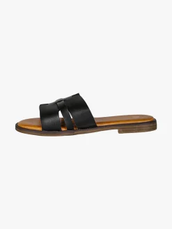 Mary & Co Ciabatte donna estive con fascia a intaglio - nero
