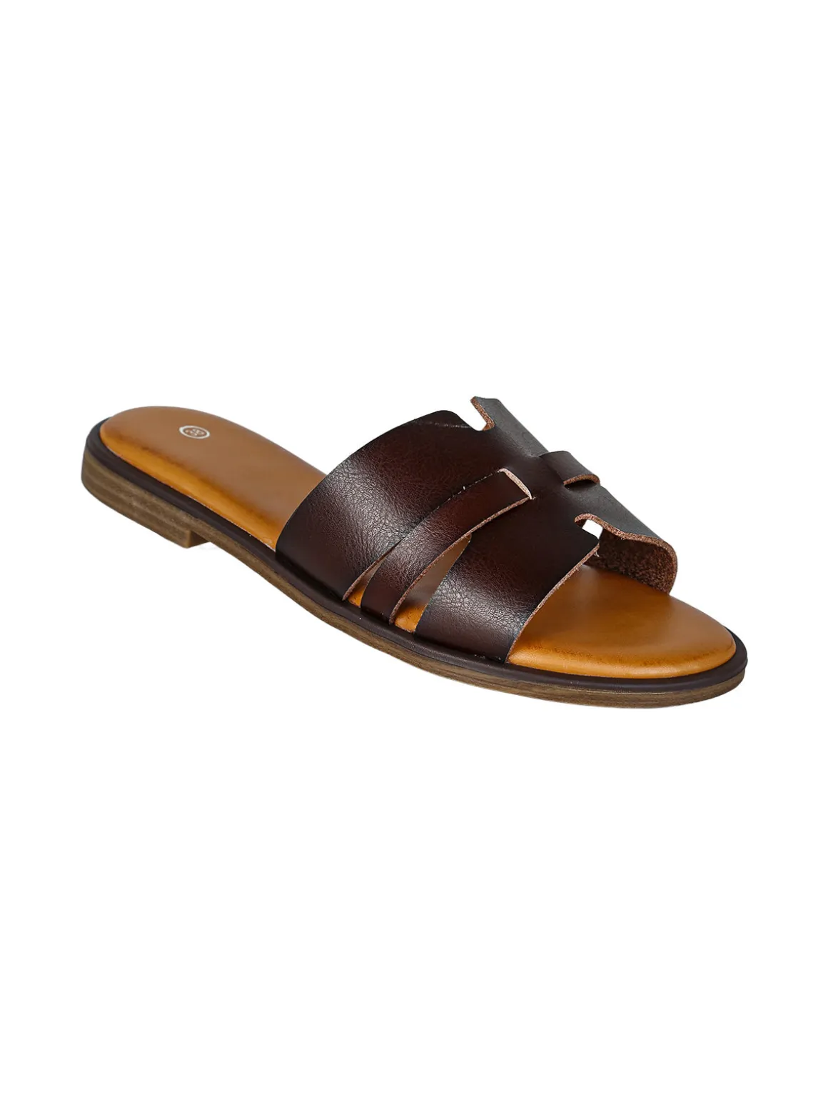 Mary & Co Ciabatte donna estive con fascia a intaglio - moro