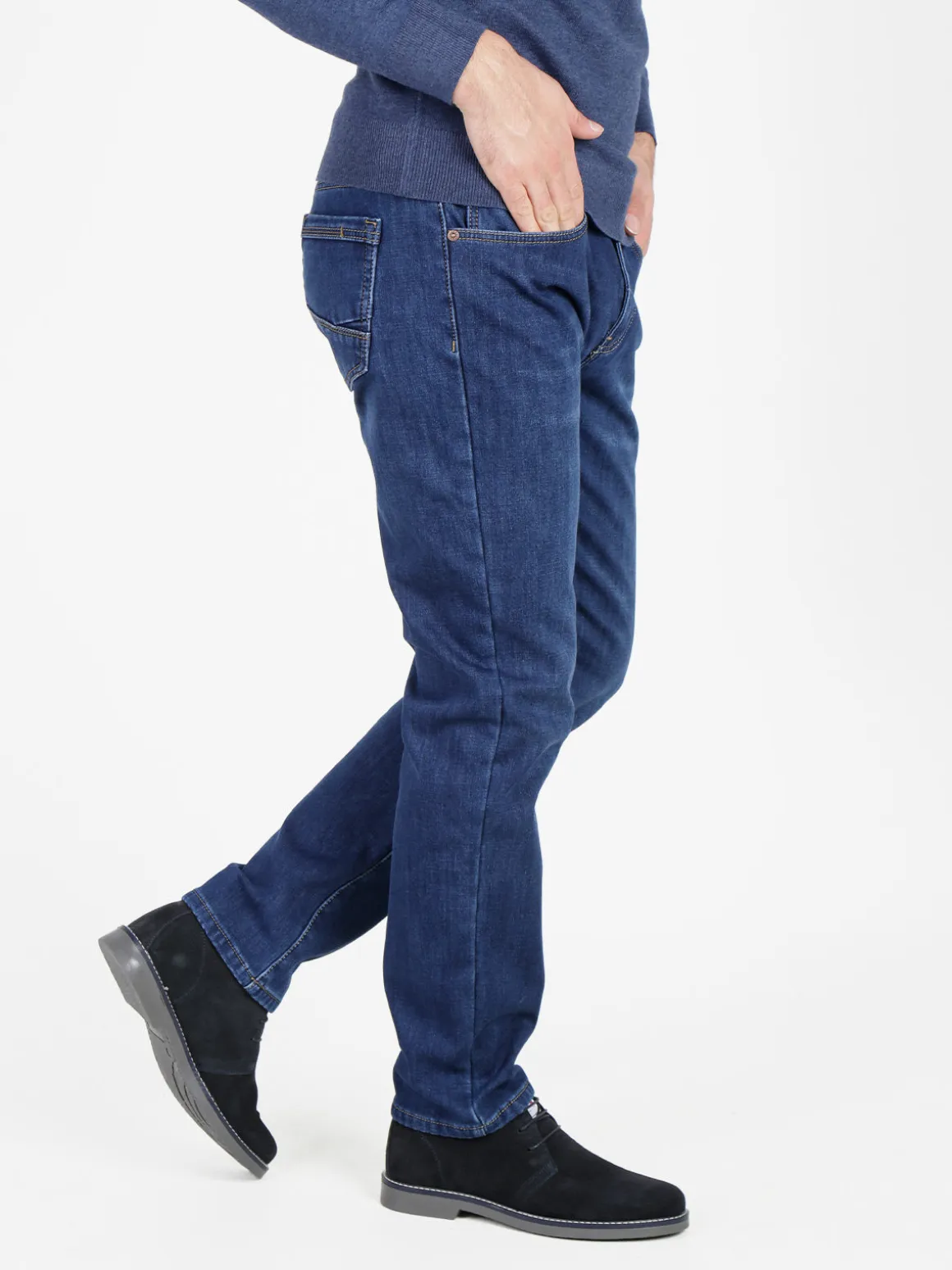 Mastino Jeans da uomo regular fit con interno in pile