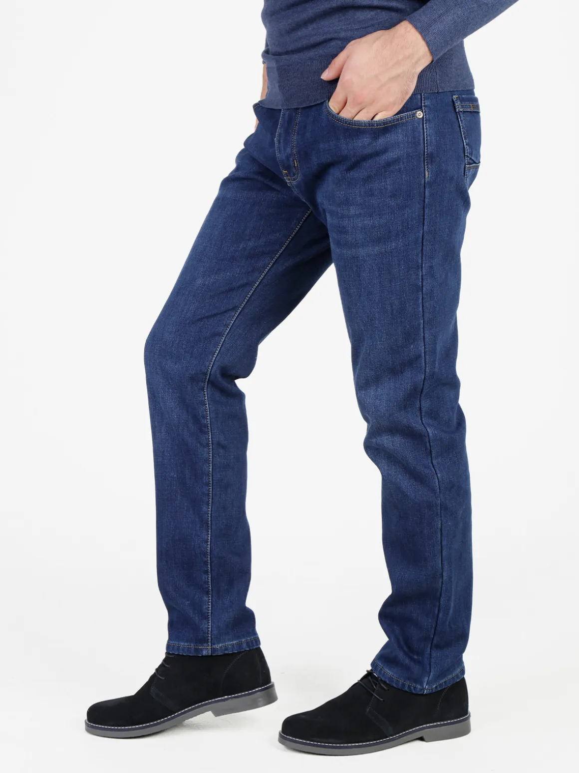Mastino Jeans da uomo regular fit con interno in pile