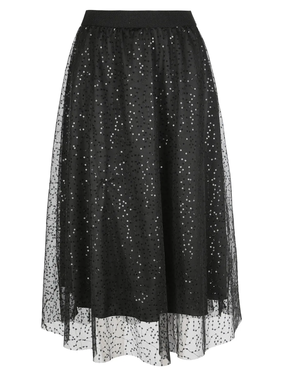 Max Chic Gonna con tulle e paillettes