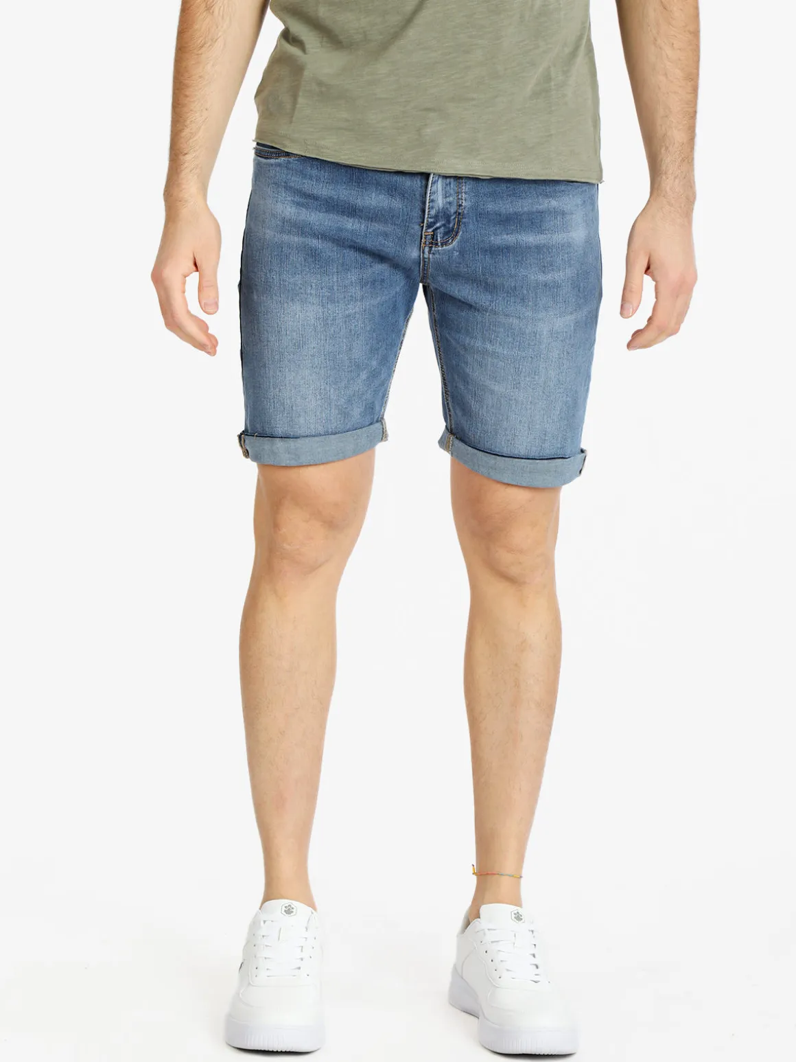 Max & Liu Bermuda da uomo in jeans