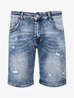 Max & Liu Bermuda in jeans da uomo con strappi