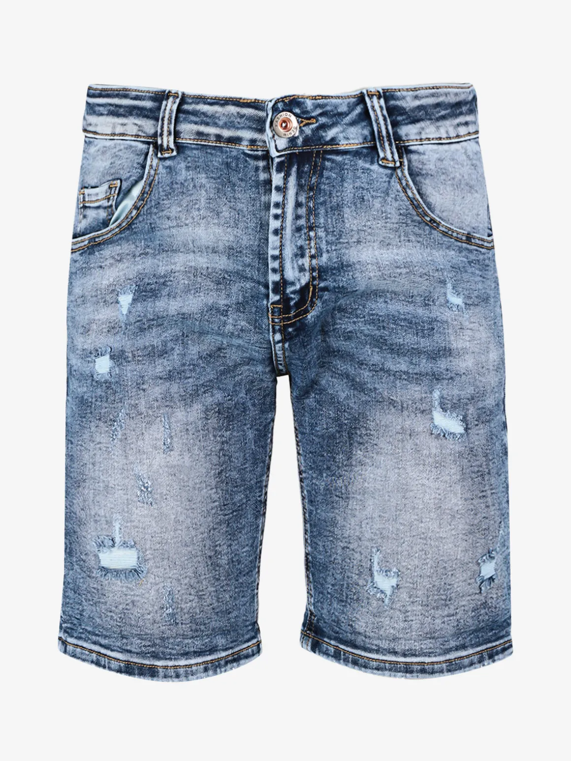 Max & Liu Bermuda in jeans da uomo con strappi