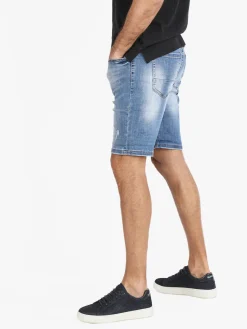 Max & Liu Bermuda uomo in jeans con strappi