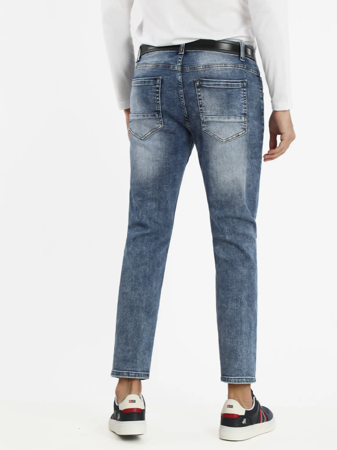 Max & Liu Jeans da uomo slim fit con strappi