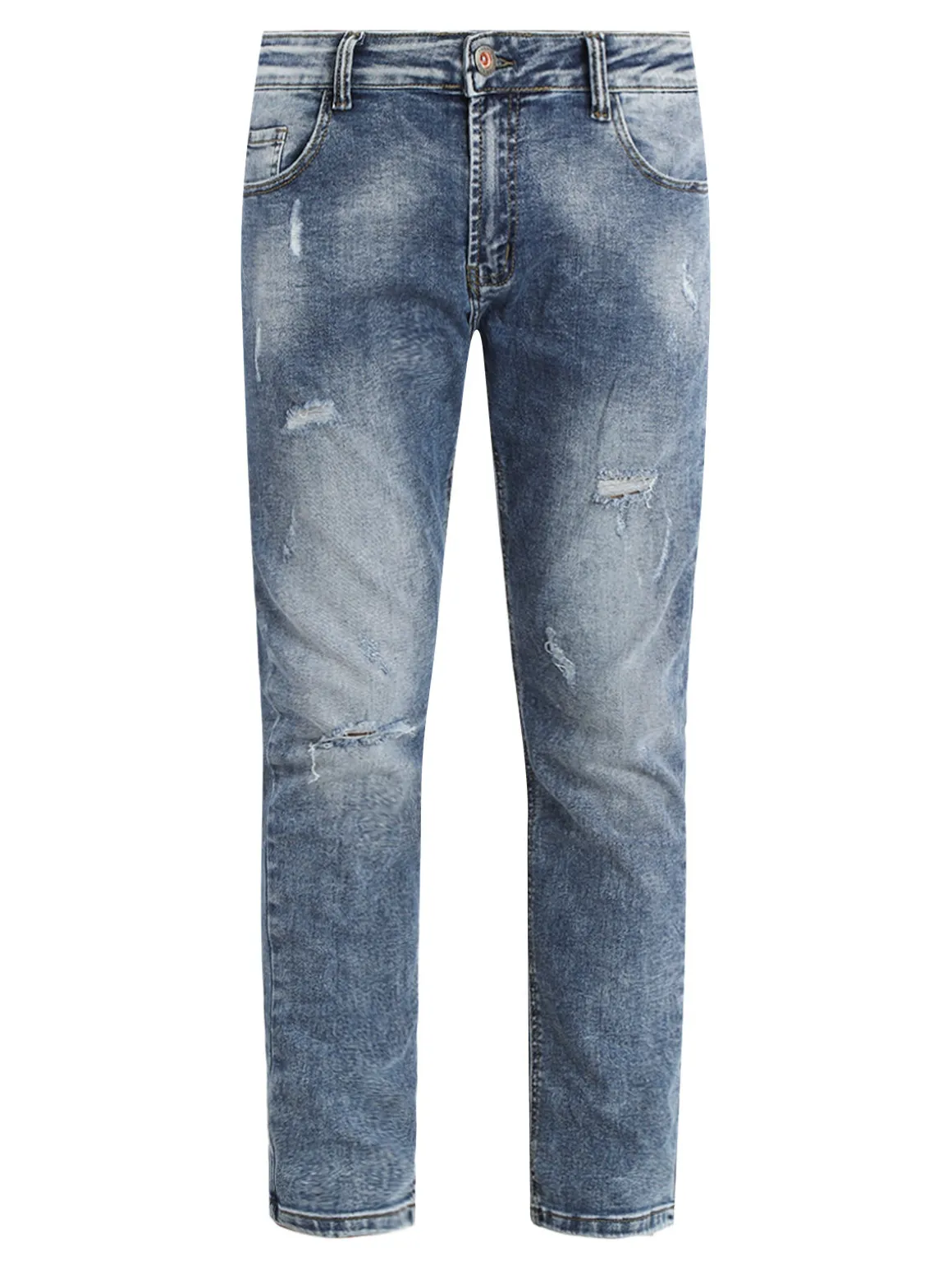 Max & Liu Jeans da uomo slim fit con strappi