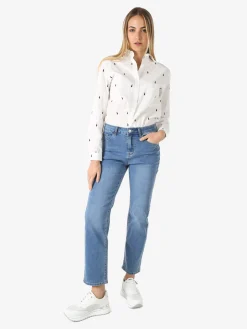 Max & Liu Jeans donna a gamba dritta taglie grandi - jeans