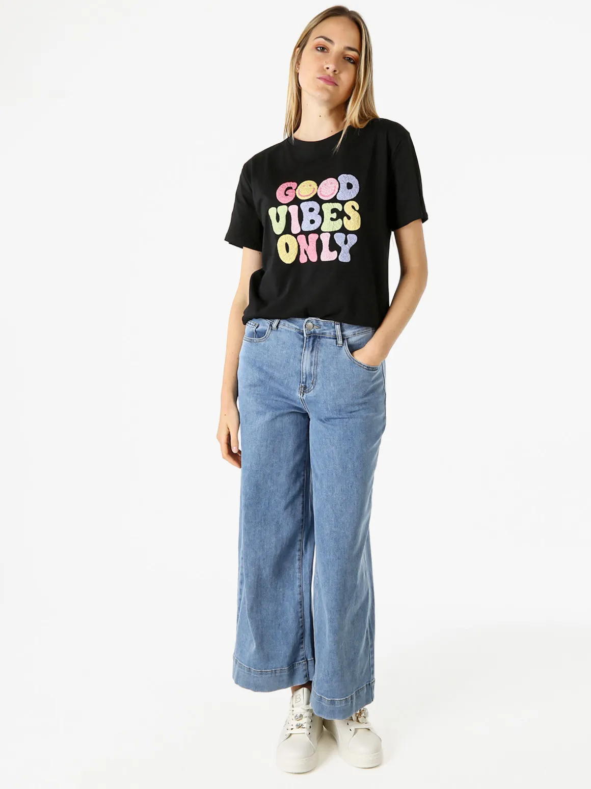 Max & Liu Jeans donna a gamba larga - jeans